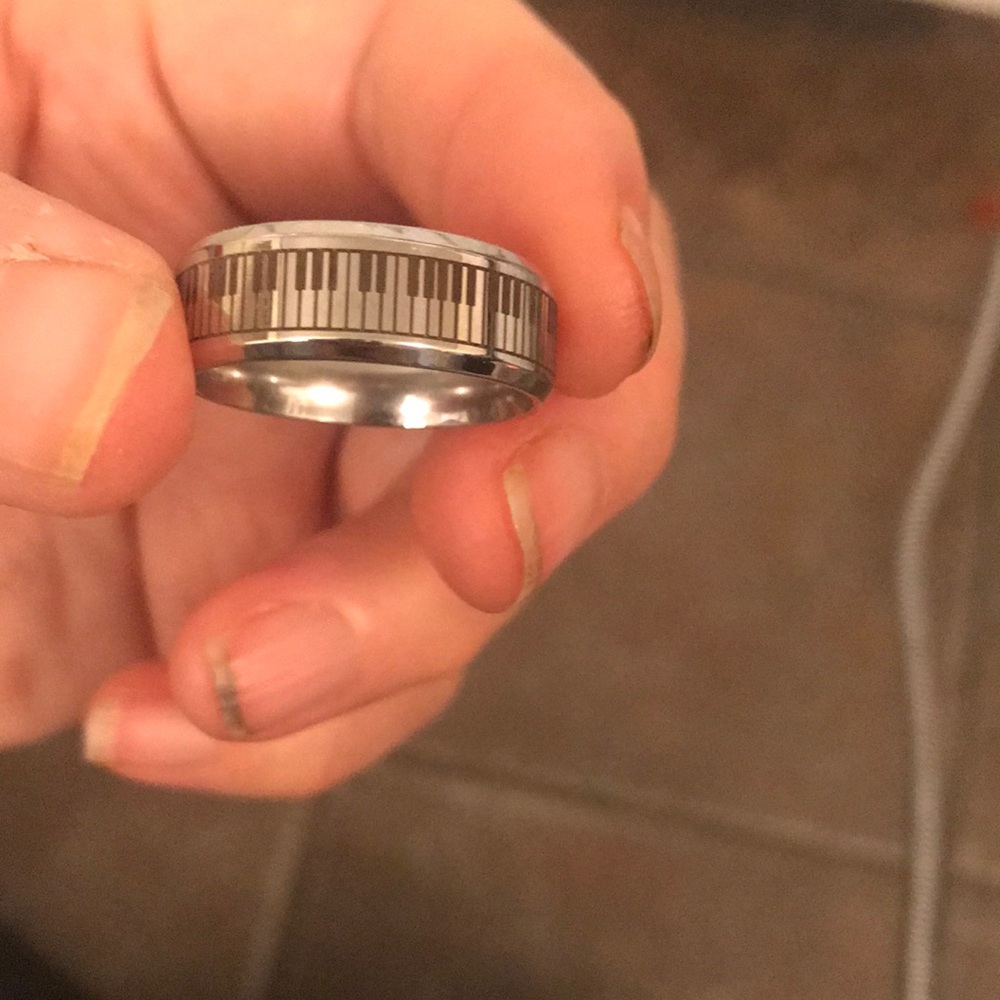 Silver Piano Ring